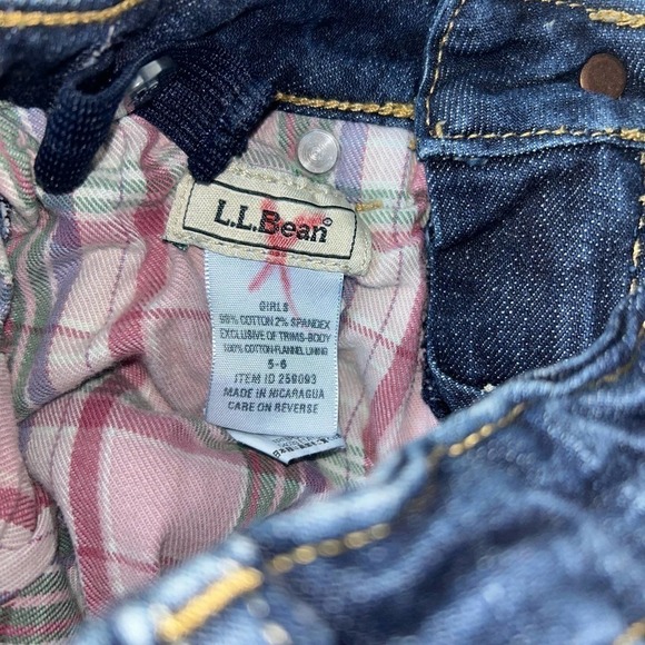 EUC Girl’s Size 5/6 LL Bean Double 1 Boot Cut Jeans - Picture 3 of 6